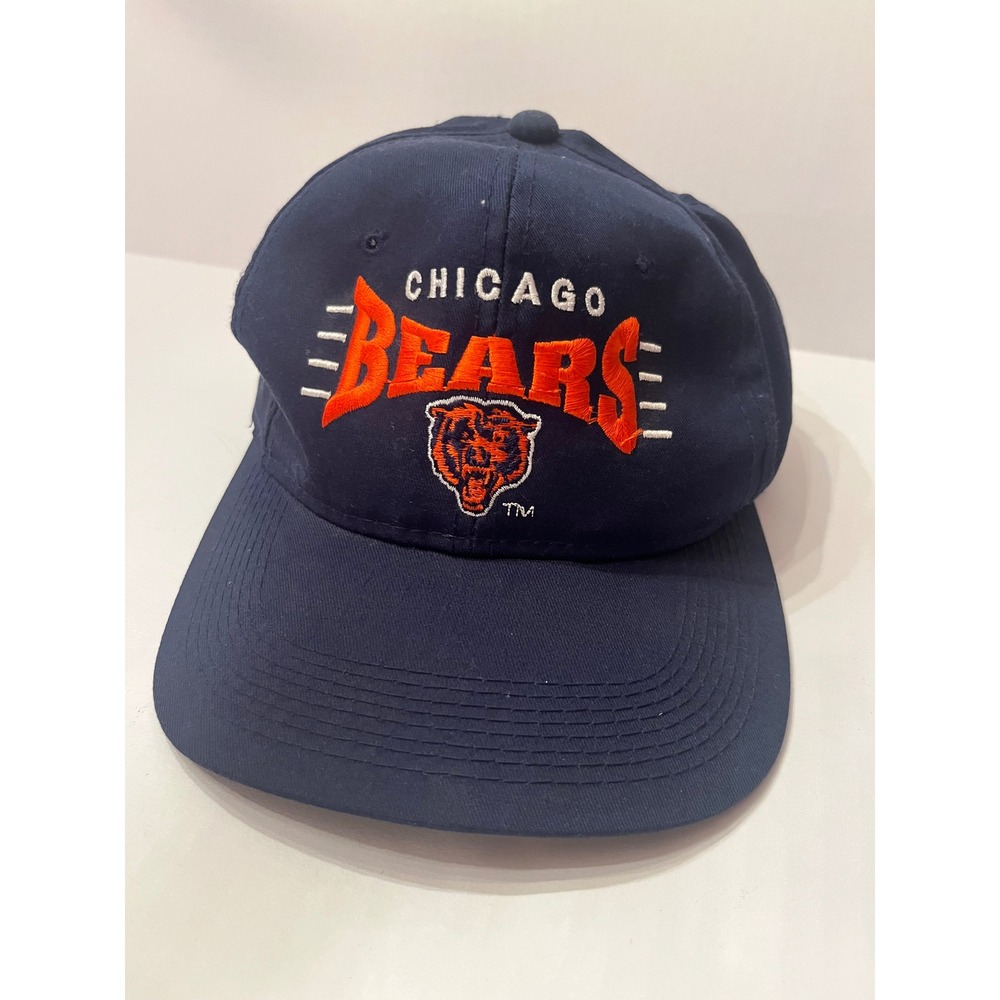 Vintage Chicago Bears Hat Navy Blue Team NFL Youngan Snapback Cap Men OSFA